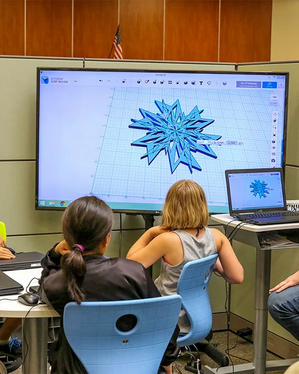 3D Printing and Laser Cutting class activity.