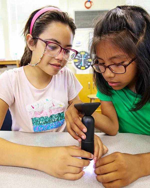 Science Explorers class activity.