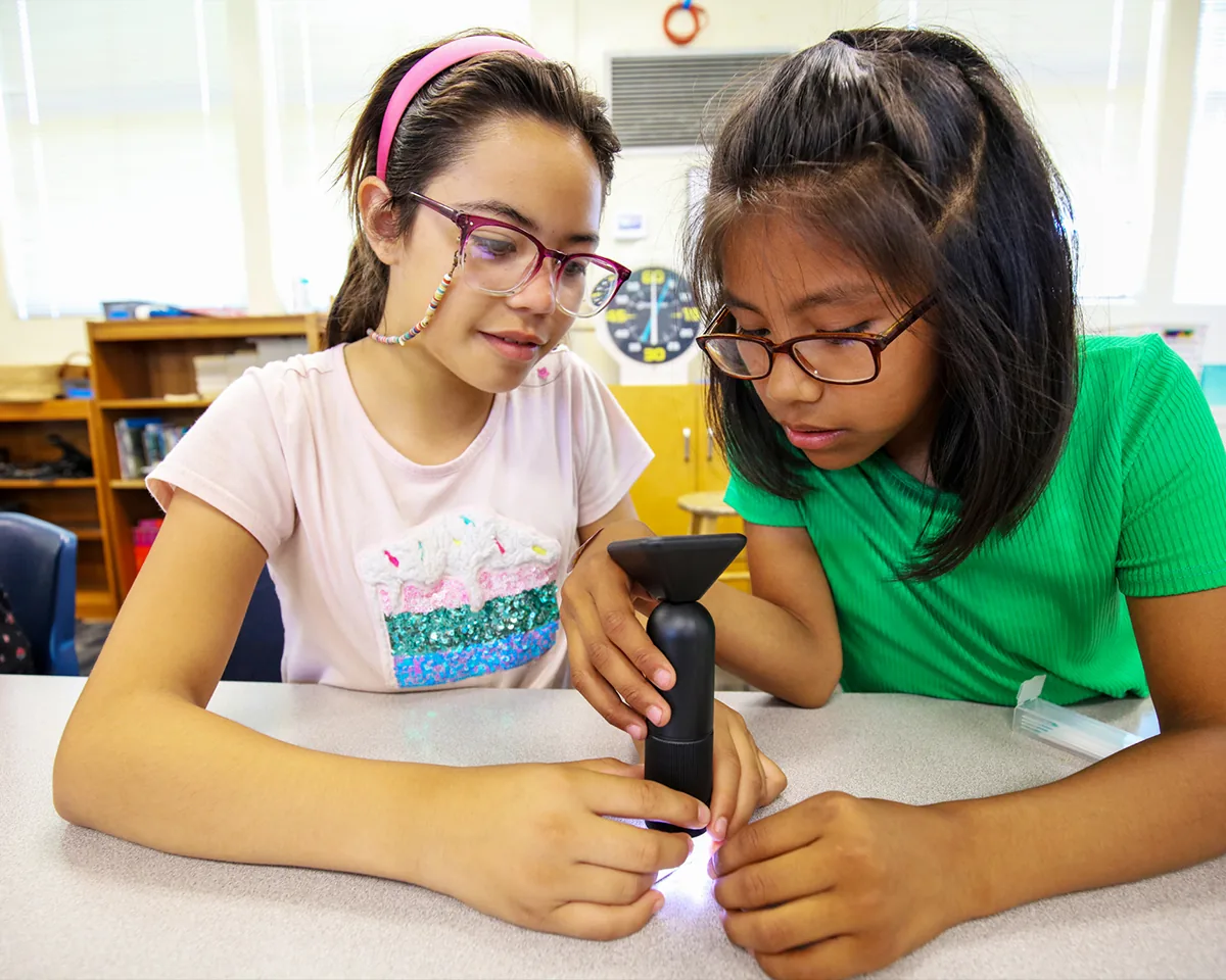 Students in an after-school STEM program.