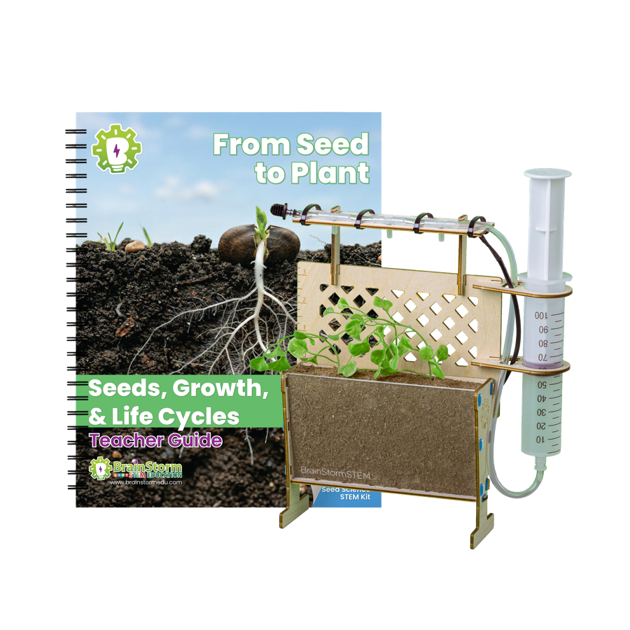 From Seed to Plant lesson guide with its hands-on plant science kit.