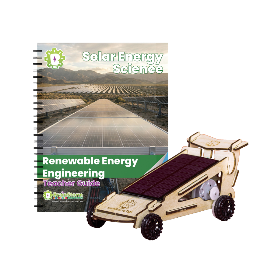 Solar Energy Science lesson guide with its hands-on solar racer kit.