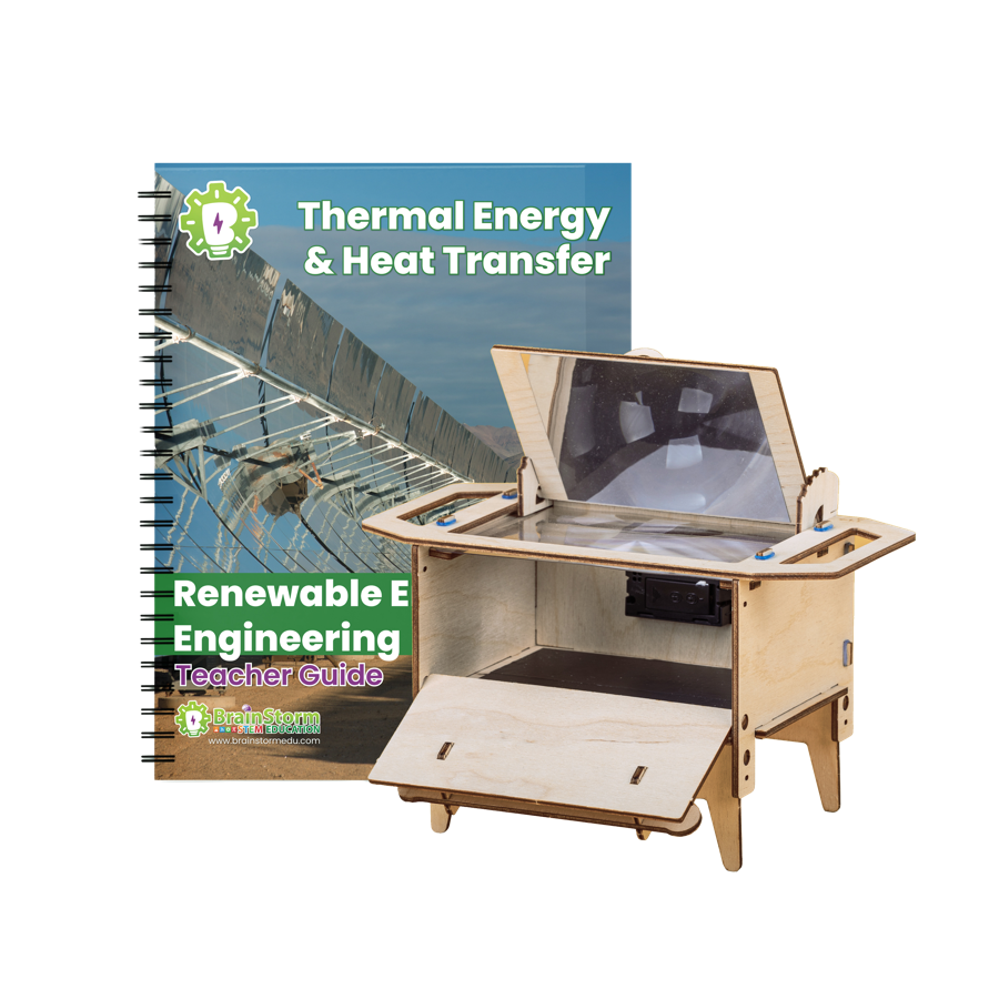 Thermal Energy and Heat Transfer lesson guide with its hands-on solar oven kit.